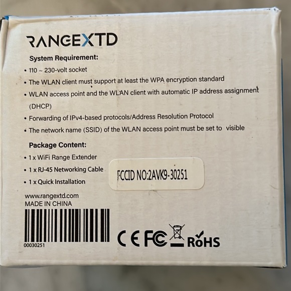 WiFi Range Extender, RANGEXTD. NEW IN BOX - Picture 3 of 5